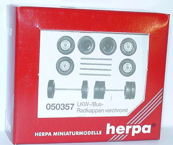 Foto 1:87 herpa LKW- / Bus-Radkappen verchromt herpa 050357