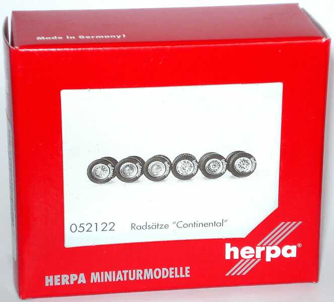 Foto 1:87 herpa Lkw-Radsatz Continental für 6 Achsen herpa 052122